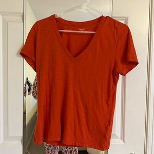 Madewell orange shirt